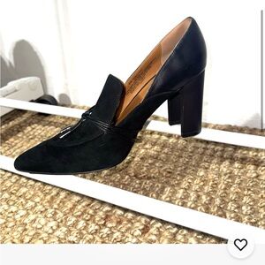 Halston Valentina Women’s Black Block Heel Pumps Size 8 - 4 inch pump